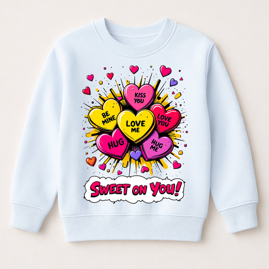 DTF Sweet On You Love Hearts