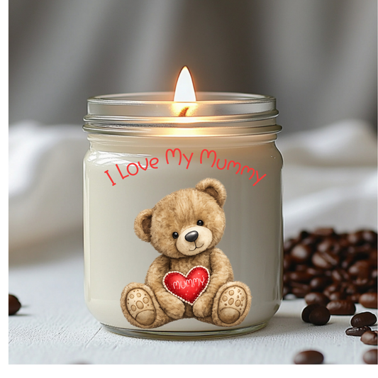 Single UV DTF I Love My Mummy Teddy