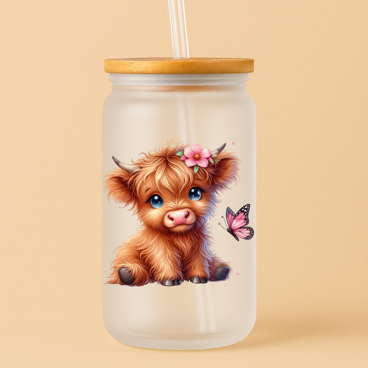 Single UVDTF Highland Cow