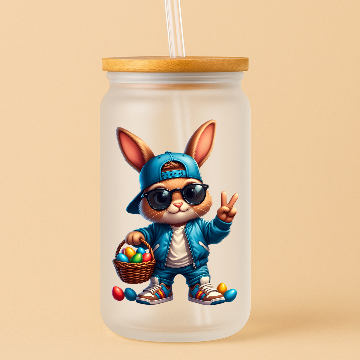 Single UVDTF Boys Cute Easter Rabbit