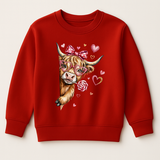 DTF Valentine Highland Cow