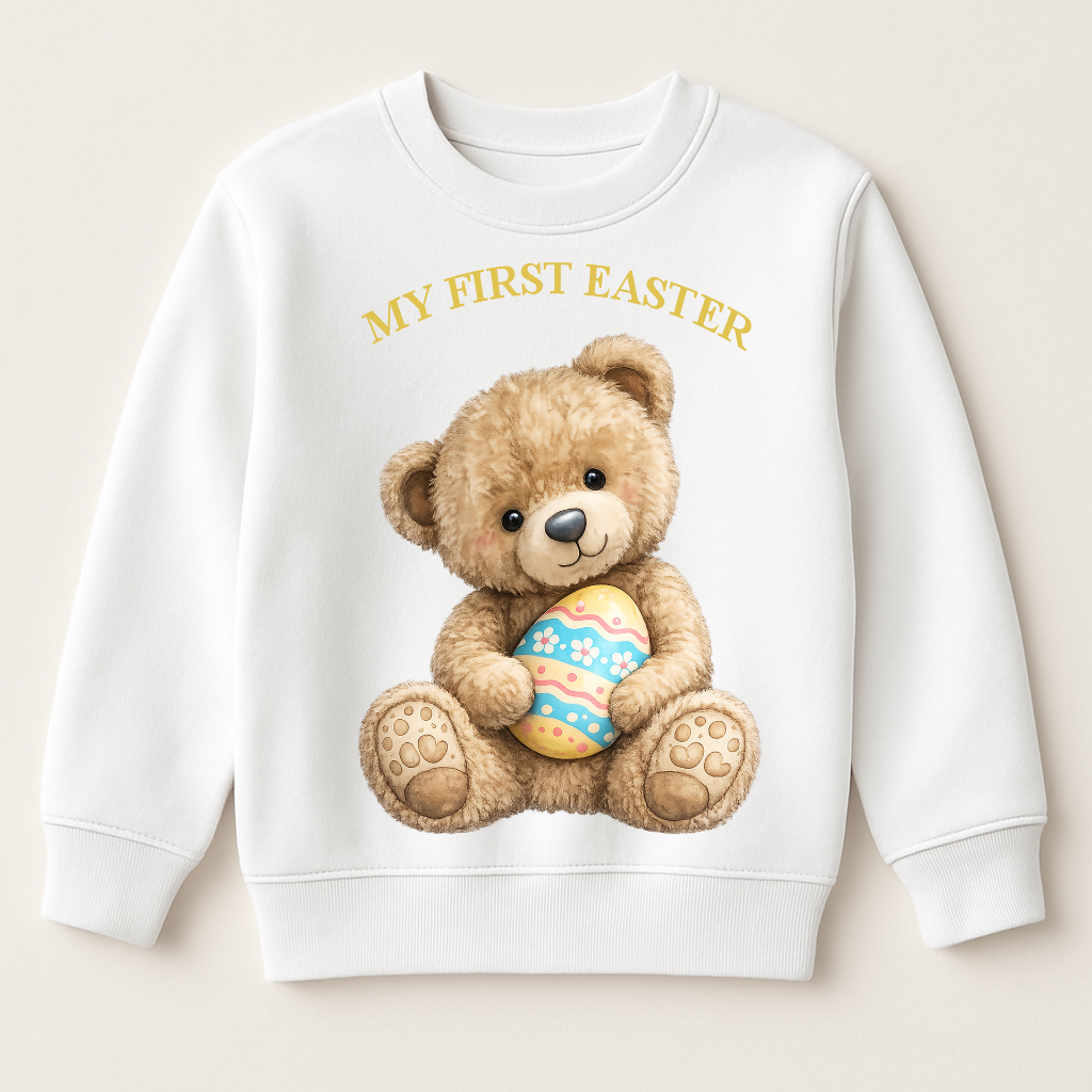 DTF Happy Easter Teddy