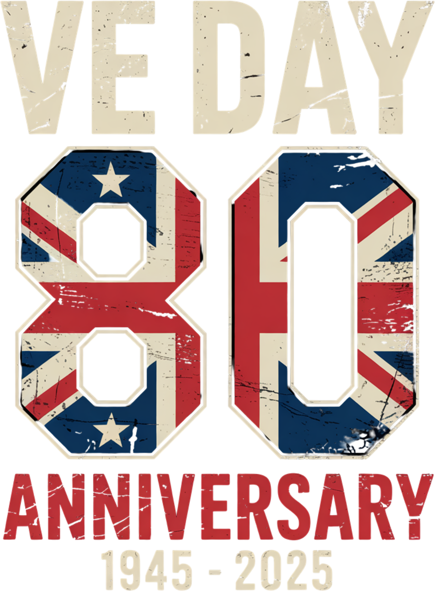 VE Day 80th Anniversary Single UVDTF
