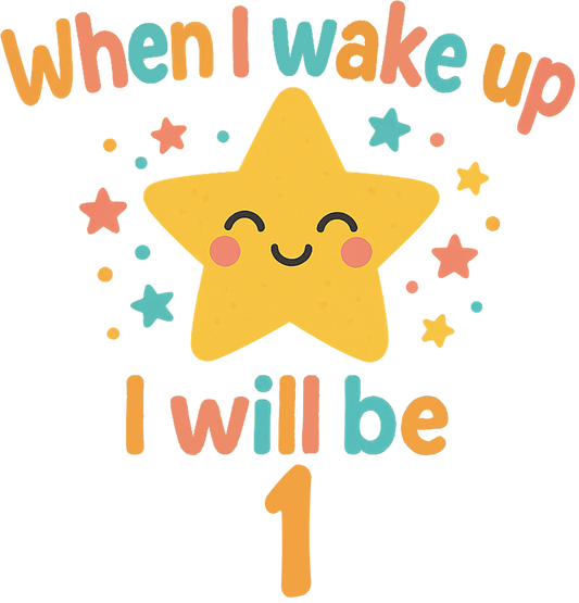 When I Wake Cute Star Digital Download 1-5 Years Bundle