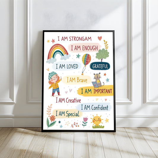 Child's Affirmation Wall Art Print