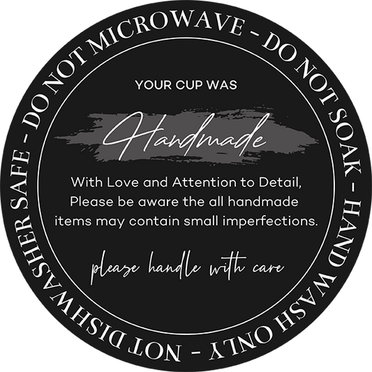 Single UVDTF Cup Care Label