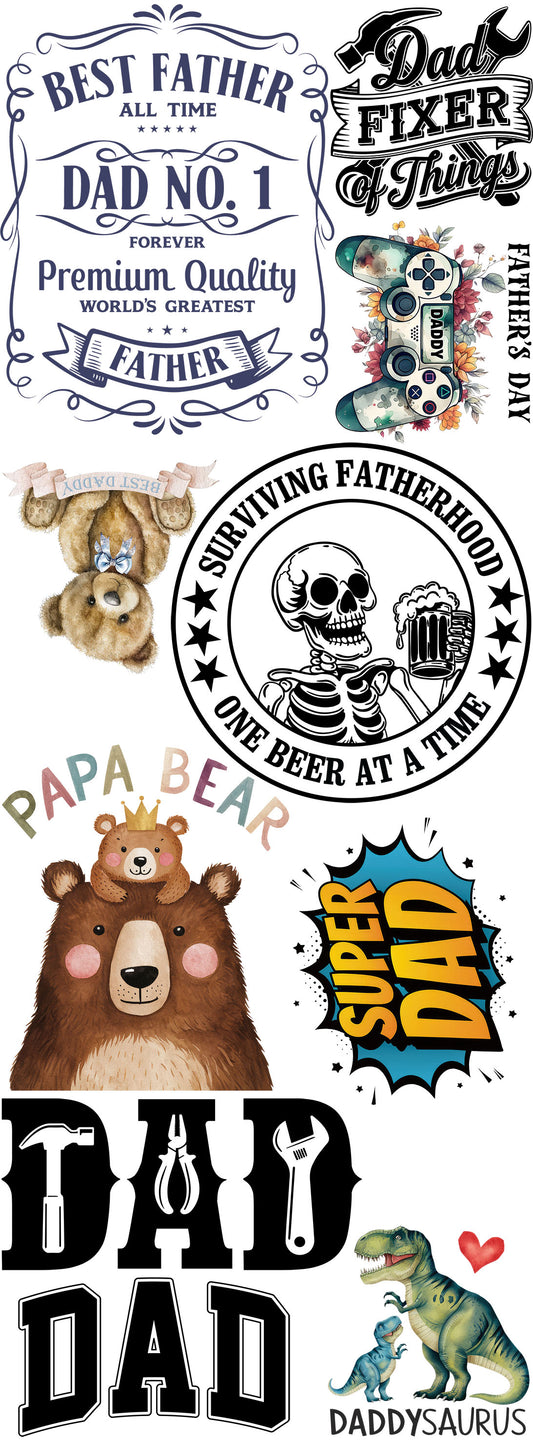 Father' Day Pre Made DTF Metre