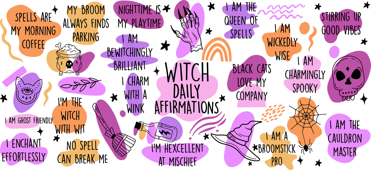 16oz UVDTF Witch Daily Affirmations