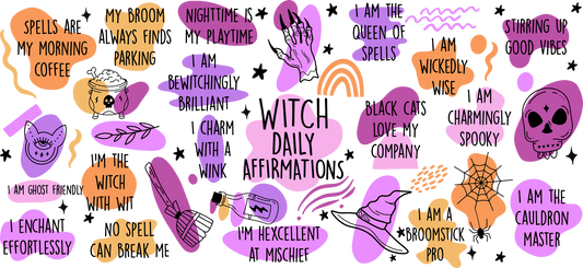 16oz UVDTF Witch Daily Affirmations