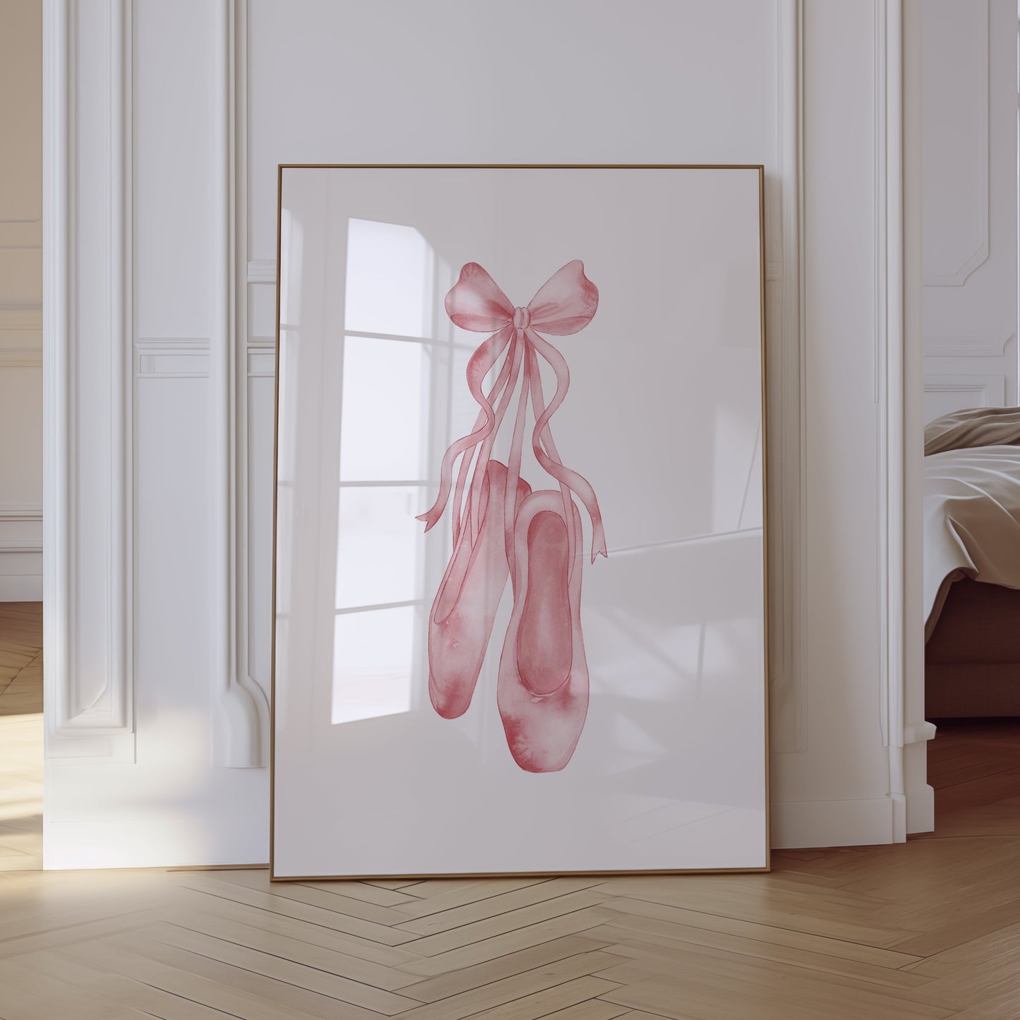 Wall Art Print Ballet Shoes