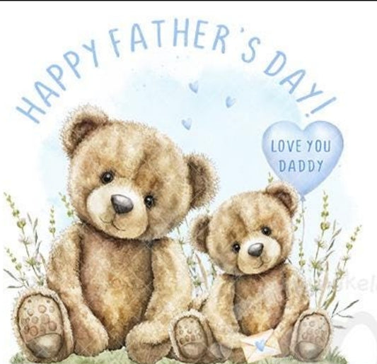 DTF Happy Father's Day Teddy