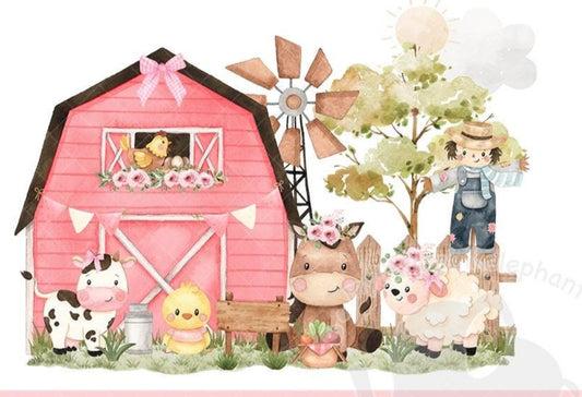 Single UVDTF Farm Animals