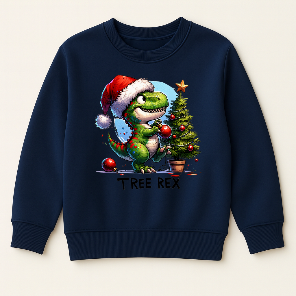 DTF Christmas Tree Rex