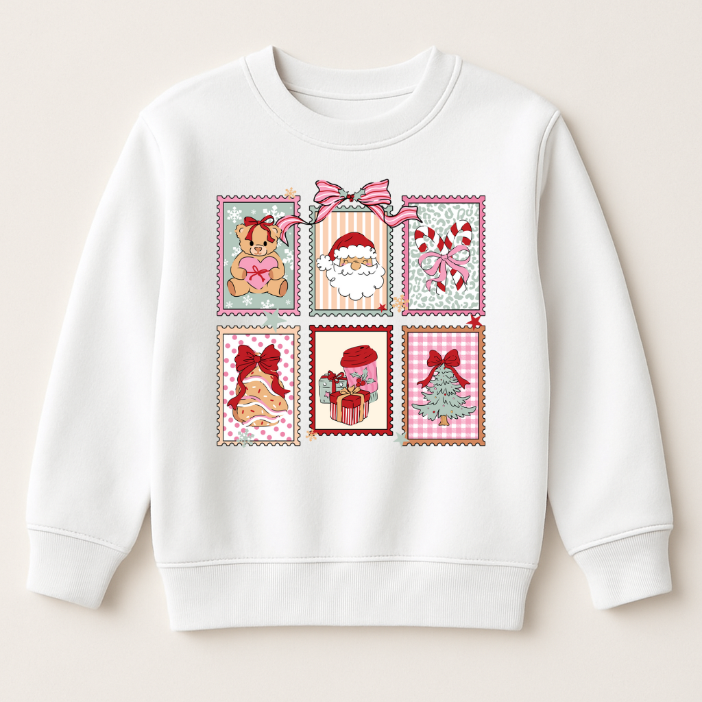 DTF Christmas Postage Stamps