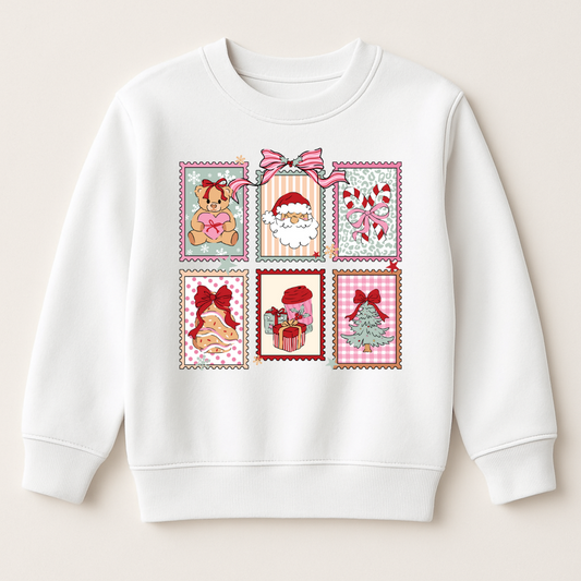 DTF Christmas Postage Stamps