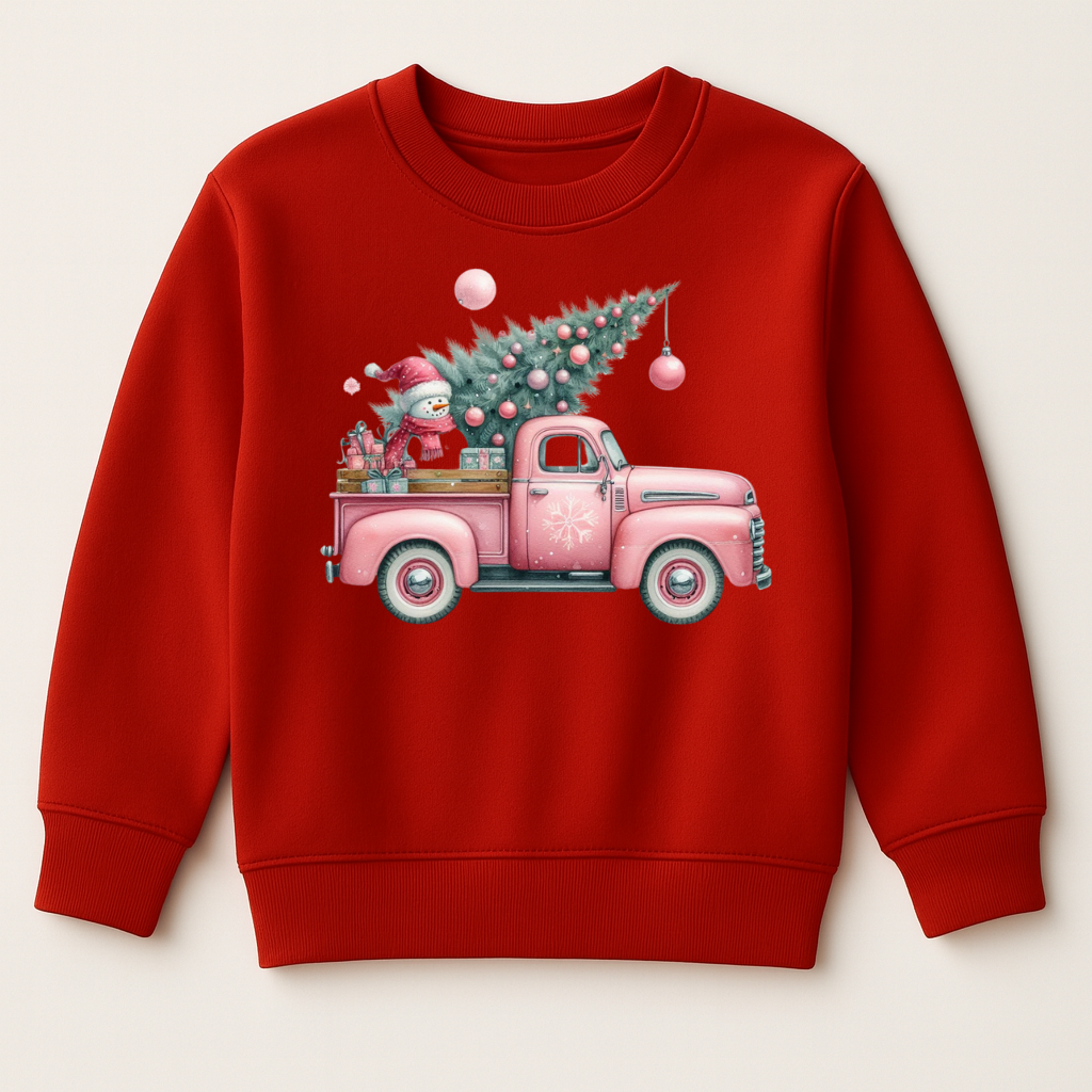DTF Pink Christmas Truck