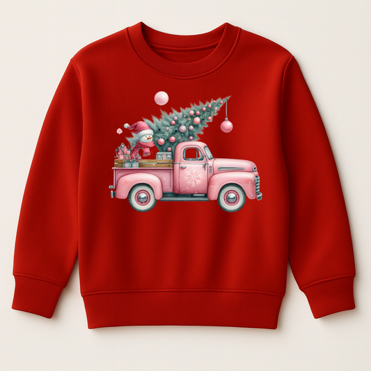DTF Pink Christmas Truck