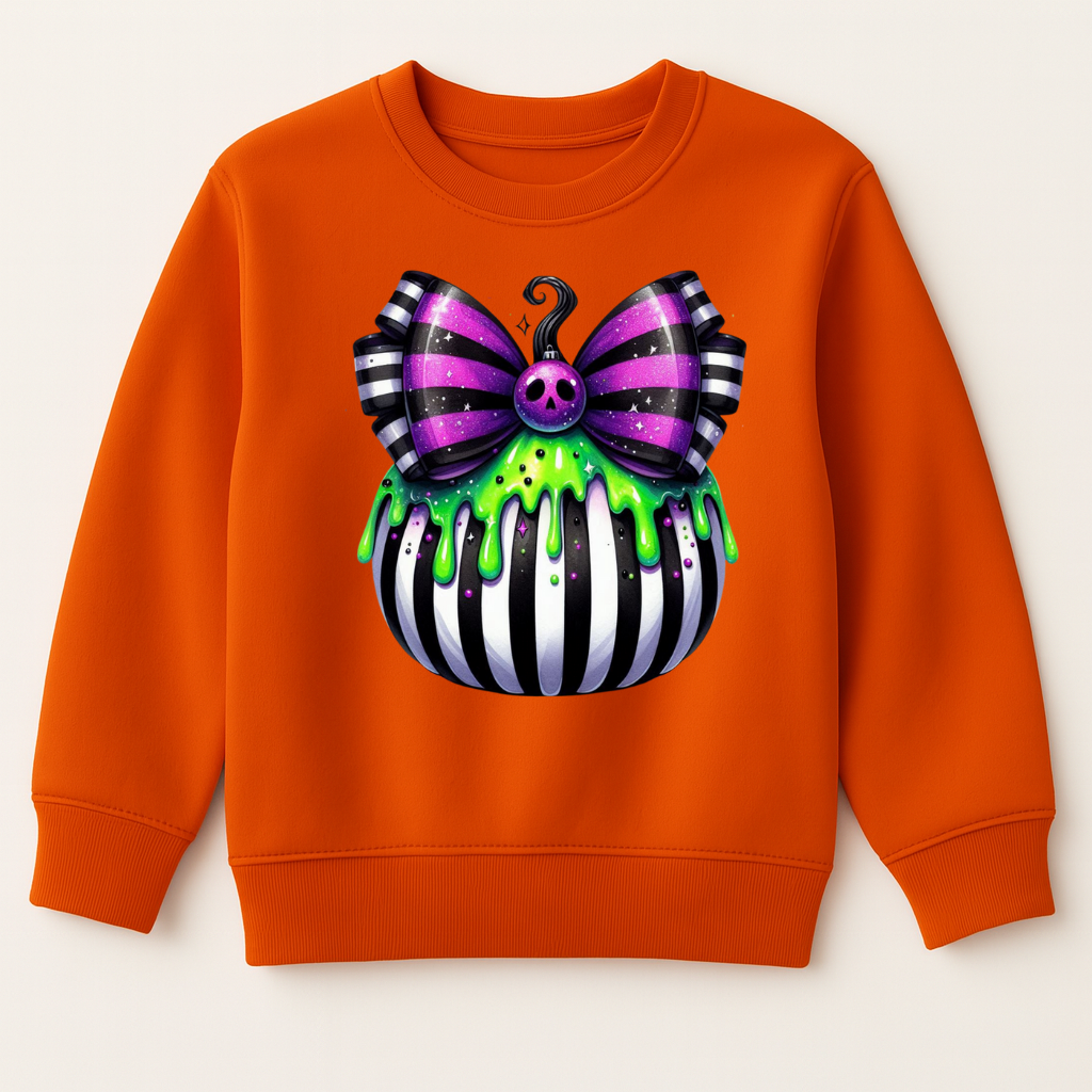 DTF Halloween Stripey Pumpkin