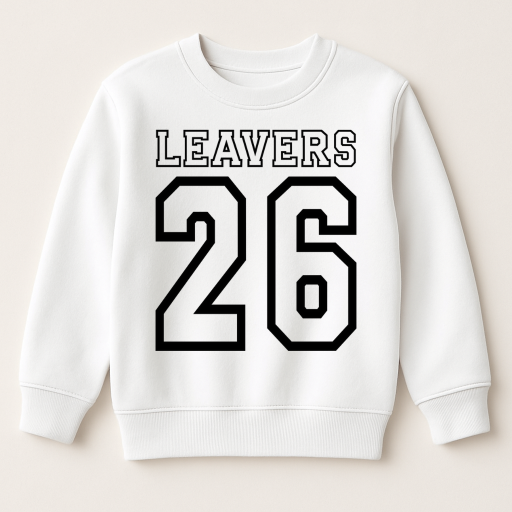 Leavers 26 Black DTF