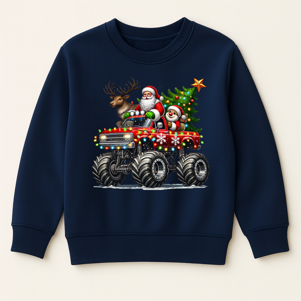 DTF Christmas Monster Truck