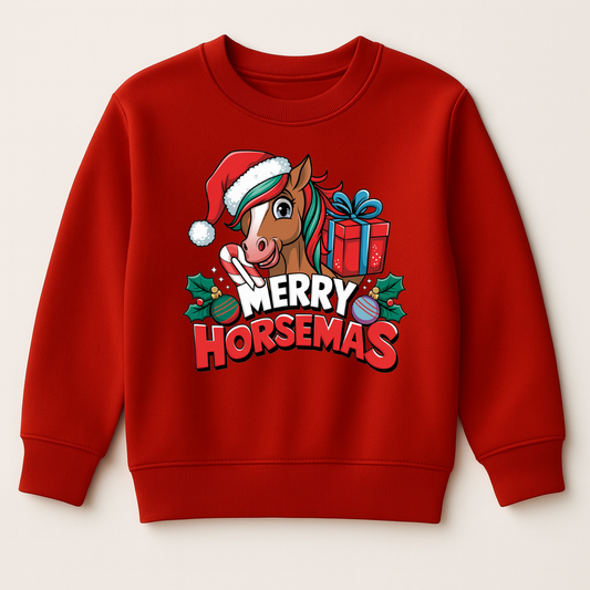 DTF Christmas Merry Horsemas Horse