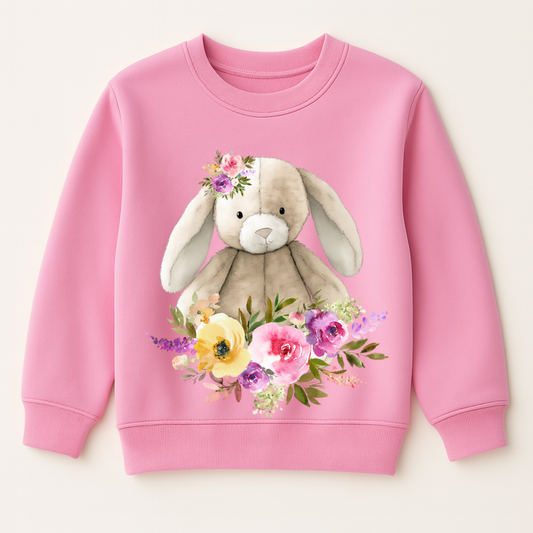 Teddy Bunny Floral DTF