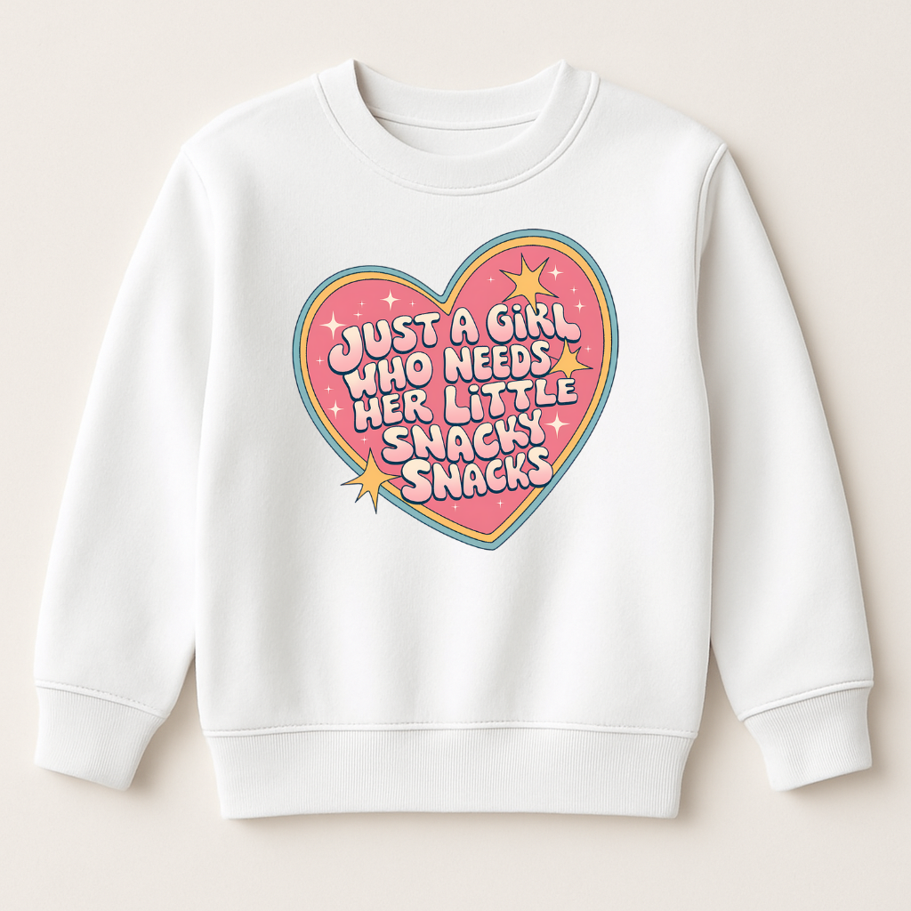 DTF Just A Girl Who Needs Her Little Snacky Snacks