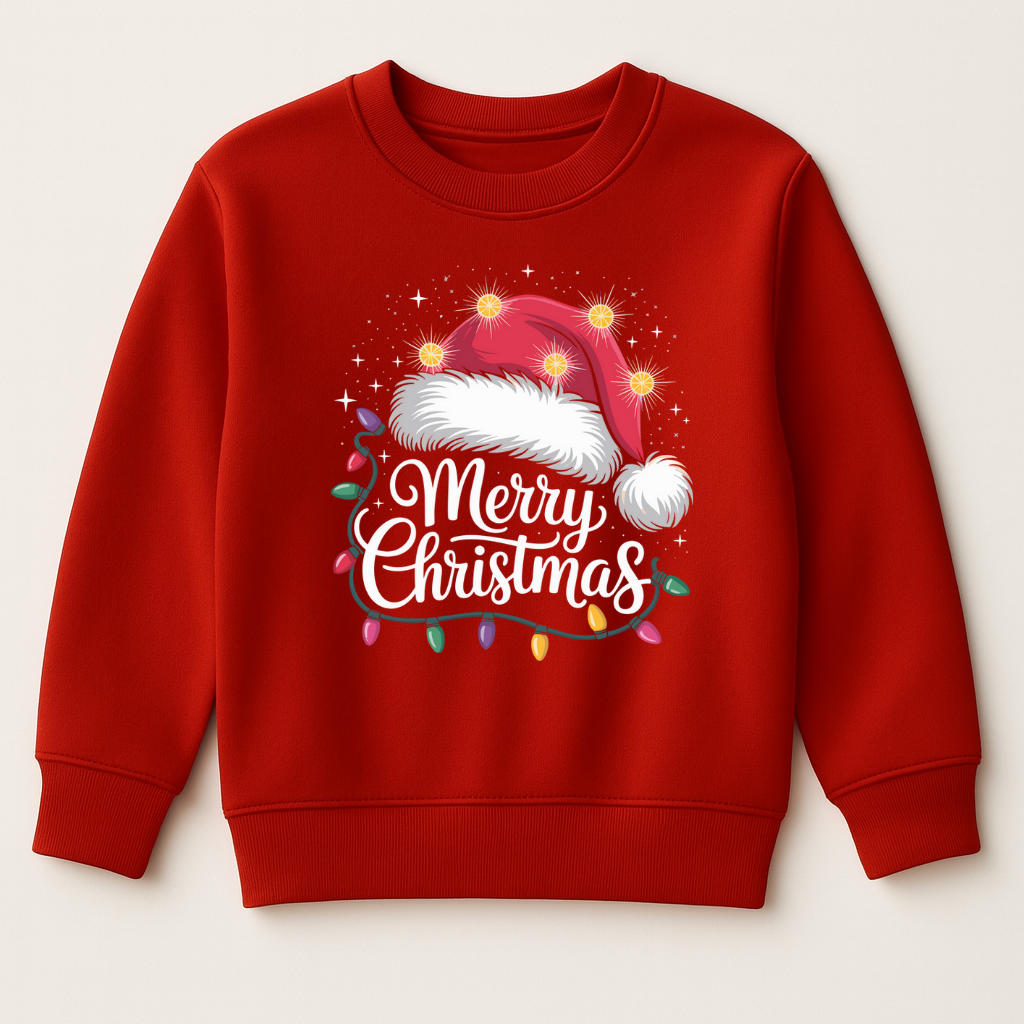 DTF Merry Christmas Santa Hat