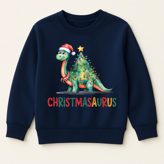 DTF Christmas Dinosaur