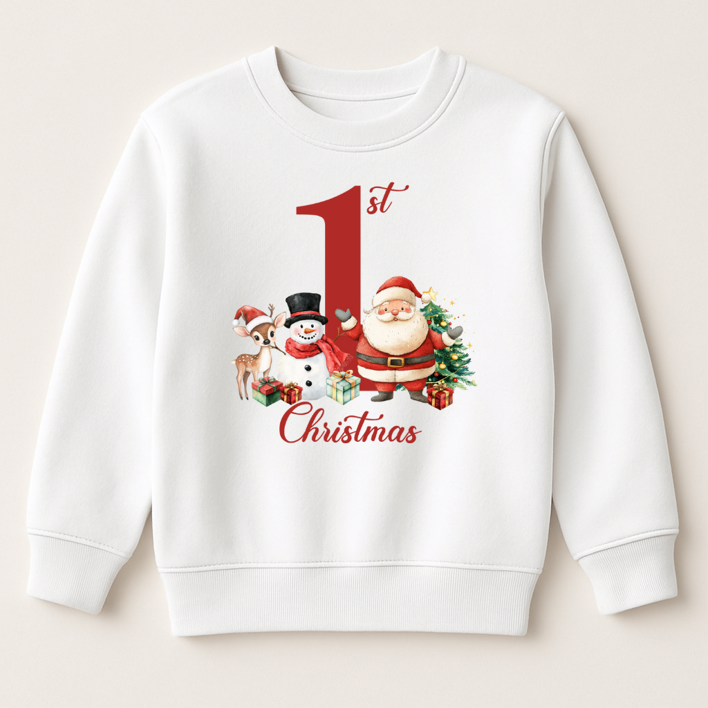 DTF My First Christmas Santa & Snowman