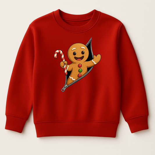 DTF Gingerbread Man Zipper