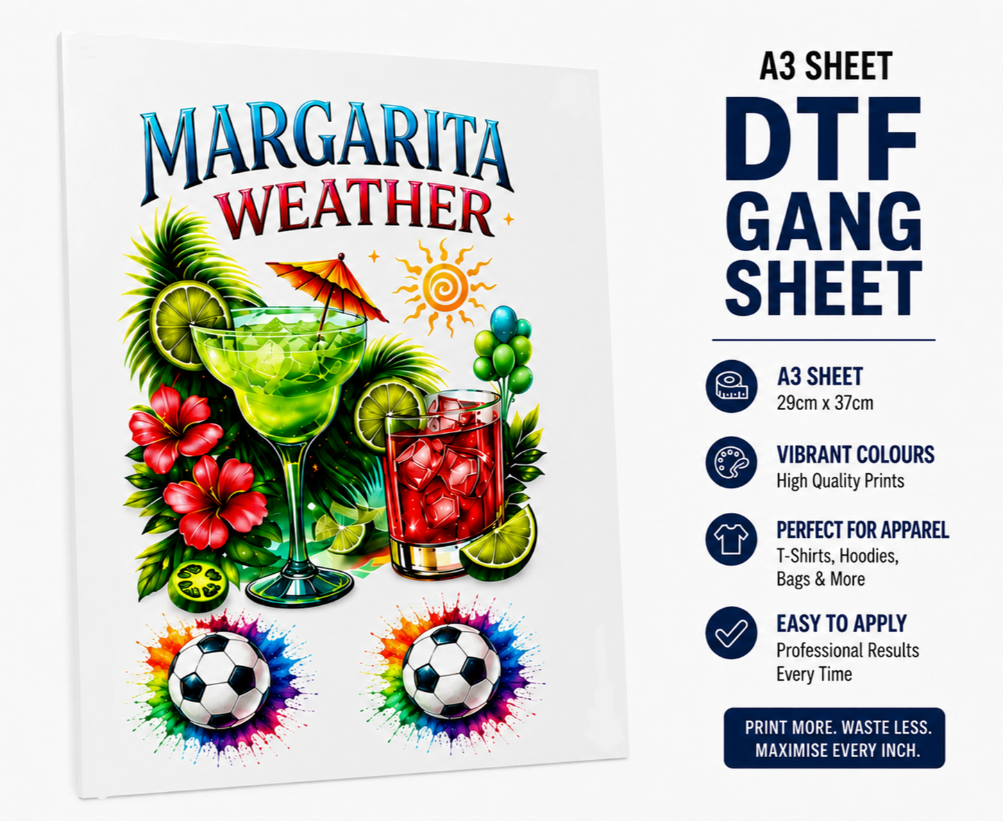 Custom DTF Transfer Sheet A3 (28.5cm x 42cm)