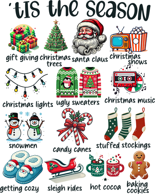 DTF Christmas Tis The Season Collage